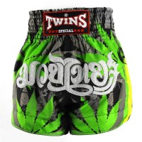 TWINS SPECIAL Spodenki Muay Thai GRASS Limited Edition