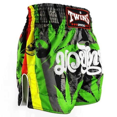 TWINS SPECIAL Spodenki Muay Thai GRASS Limited Edition