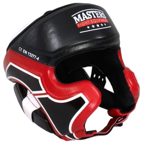 MASTERS Kask Bokserski Sparingowy KSS-TECH Czarno-Czerwony