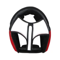 MASTERS Kask Bokserski Sparingowy KSS-TECH Czarno-Czerwony