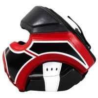 MASTERS Kask Bokserski Sparingowy KSS-TECH Czarno-Czerwony