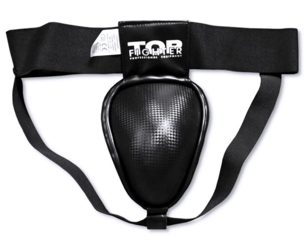 TOP FIGHTER Suspensor Ochraniacz Krocza Muay Thai Metalowy CARBON