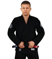GROUND GAME Kimono do BJJ Gamer Czarne (450g)
