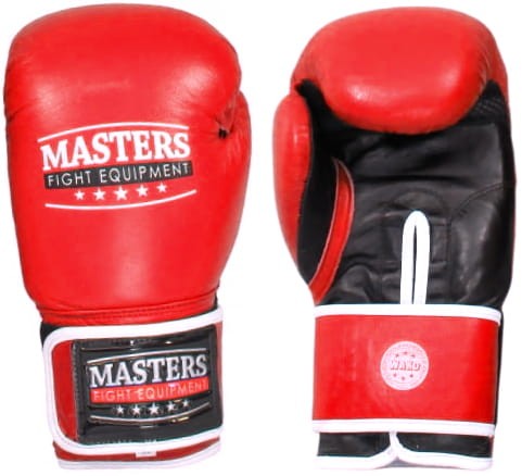 MASTERS Rękawice Bokserskie RBT-301 Czerwone WAKO