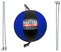 MASTERS Piłka Refleksowa SPT-10 Czarno-Niebieska