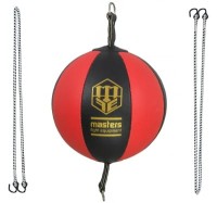 MASTERS Piłka Refleksowa SPT-10 Czarno-Czerwona
