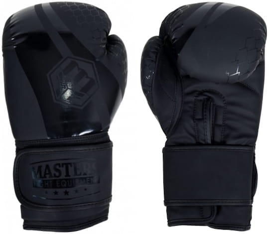 MASTERS Rękawice Bokserskie RPU-MATT-BLACK