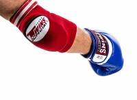 TWINS Ochraniacze Łokci do Muay Thai Competition Profilowane Czerwone
