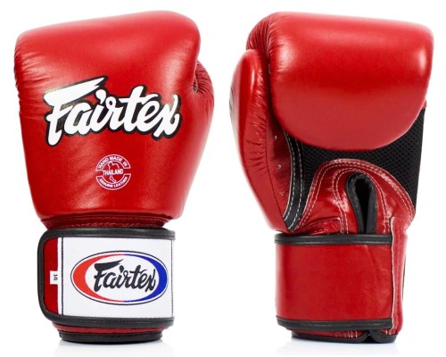 FAIRTEX Rękawice Bokserskie BGV1-B Czerwone z Siateczką