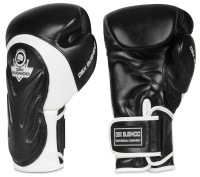 BUSHIDO Rękawice Bokserskie WRIST PROTECT 2 Czarno-Białe