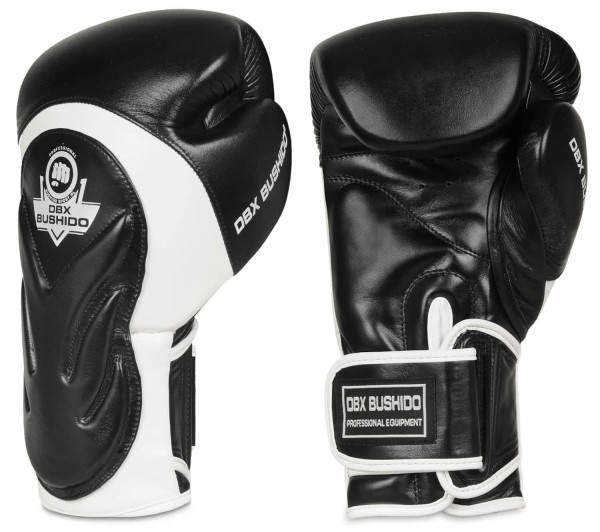 BUSHIDO Rękawice Bokserskie WRIST PROTECT 2 Czarno-Białe