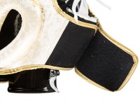 TOP KING Kask Bokserski Sparingowy Snake Skin Jasnozłoty