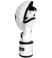 OVERLORD Rękawice MMA / Krav Maga Sparingowe SPARRING Biało-Czarne