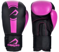 OVERLORD Rękawice Bokserskie BOXER Dziecięce Czarno-Różowe