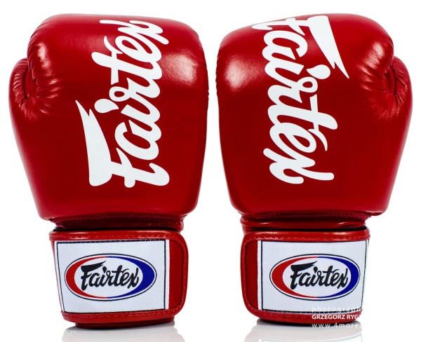 FAIRTEX Rękawice Bokserskie BGV19 Tight-Fit Czerwone