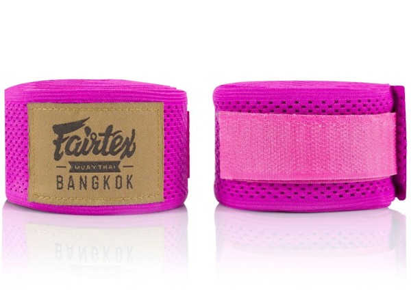 Owijki FAIRTEX Bandaże Bokserskie HW4 Różowe 4,5m (elastyczne)