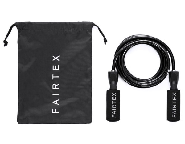 FAIRTEX Skakanka z Linką z Tworzywa na Łożyskach R3 Czarna