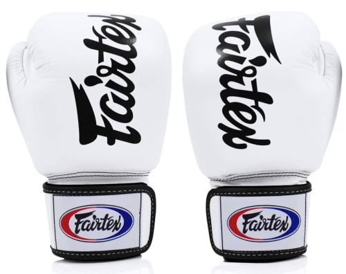 FAIRTEX Rękawice Bokserskie BGV19 Tight-Fit Białe