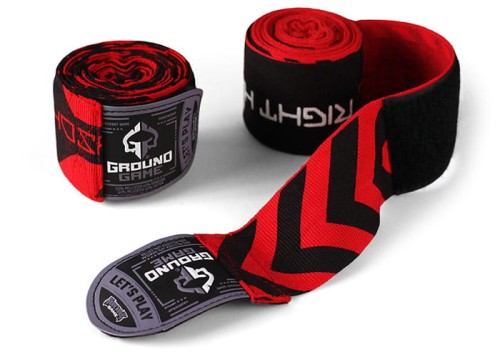 Owijki GROUND GAME Bandaże Bokserskie Hellfire 4m (elastyczne)