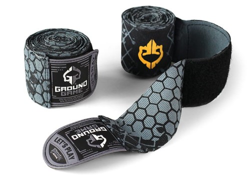 Owijki GROUND GAME Bandaże Bokserskie Cage Gold 4m (elastyczne)