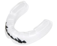 BUSHIDO Ochraniacz na Zęby Pojedynczy z Wzorem Kłów Biało-Czarny