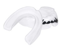 BUSHIDO Ochraniacz na Zęby Pojedynczy z Wzorem Kłów Biało-Czarny