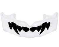 BUSHIDO Ochraniacz na Zęby Pojedynczy z Wzorem Kłów Biało-Czarny