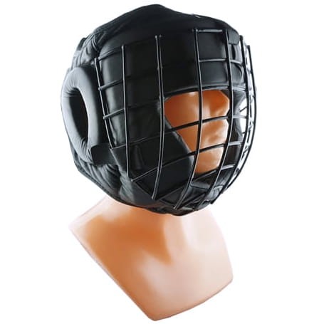 DANIKEN Kask Karate / Krav Maga z Kratą Metalową Czarny