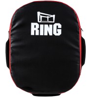 RING SPORT Tarcza do Uderzeń i Kopnięć Okrągła typu Walizka Czarno-Czerwona