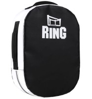 RING SPORT Tarcza do Uderzeń i Kopnięć Okrągła typu Walizka Czarno-Biała