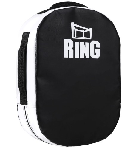 RING SPORT Tarcza do Uderzeń i Kopnięć Okrągła typu Walizka Czarno-Biała