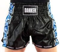 DANIKEN Spodenki do Kickboxingu / Muay Thai SPECIAL CAMO Niebieskie