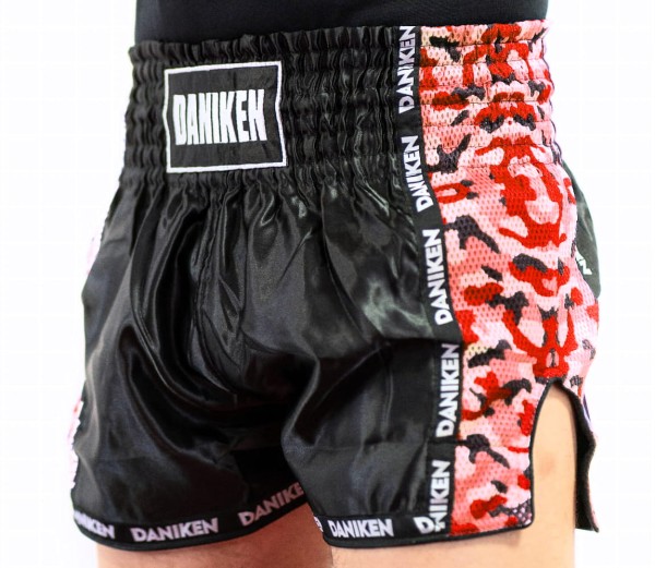 DANIKEN Spodenki do Kickboxingu / Muay Thai SPECIAL CAMO Czerwone