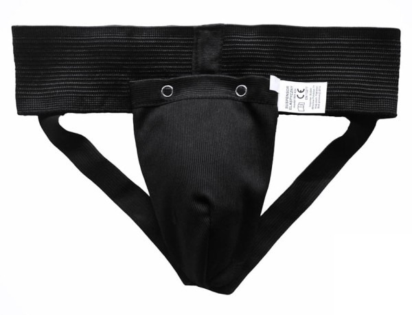 BUSHI Suspensor Ochraniacz Krocza Bawełniany Czarny