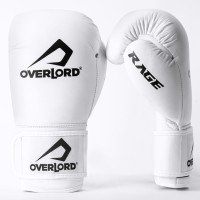 OVERLORD Rękawice Bokserskie RAGE  Białe