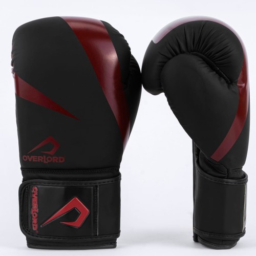 OVERLORD Rękawice Bokserskie RIVEN Czarno-Czerwone