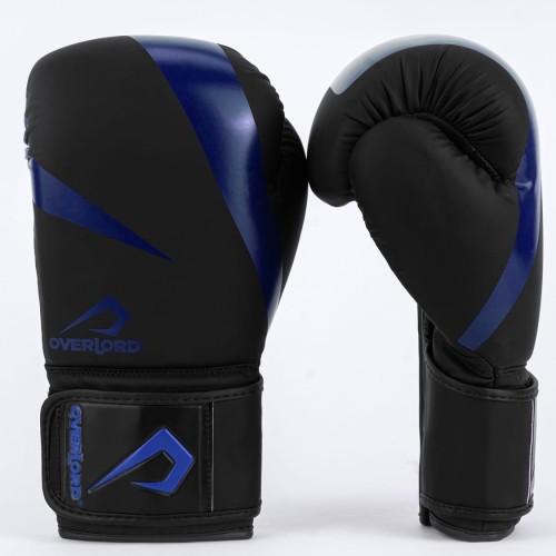 OVERLORD Rękawice Bokserskie RIVEN Czarno-Niebieskie