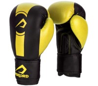 OVERLORD Rękawice Bokserskie BOXER Dziecięce Czarno-Żółte