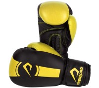OVERLORD Rękawice Bokserskie BOXER Dziecięce Czarno-Żółte