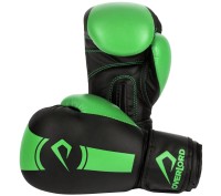 OVERLORD Rękawice Bokserskie BOXER Dziecięce Czarno-Zielone