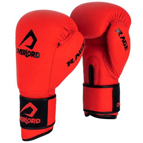OVERLORD Rękawice Bokserskie RAGE Czerwone