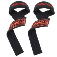 BELTOR Paski Treningowe / Uchwyty do Martwego Ciągu GORILLA GRIP Czarne