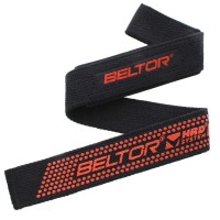 BELTOR Paski Treningowe / Uchwyty do Martwego Ciągu GORILLA GRIP Czarne