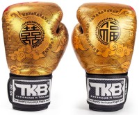 TOP KING Rękawice Bokserskie HAPPINESS CHINESE Złoto-Czerwone