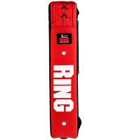 RING SPORT Tarcza do Kopnięć Prosta Skórzana Czarno-Czerwona 75 x 35 cm