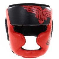 BELTOR Kask Bokserski Sparingowy TOP PRO Czerwono-Czarny