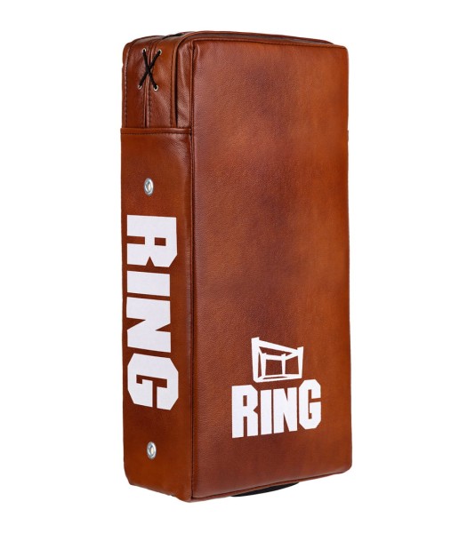 RING SPORT Tarcza do Kopnięć Prosta Skórzana Brązowa 60 x 30 cm