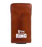RING SPORT Tarcza do Kopnięć Prosta Skórzana Brązowa 60 x 30 cm