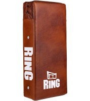 RING SPORT Tarcza do Kopnięć Prosta Skórzana Brązowa 75 x 35 cm
