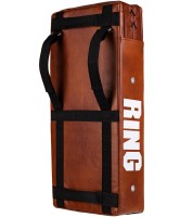 RING SPORT Tarcza do Kopnięć Prosta Skórzana Brązowa 75 x 35 cm